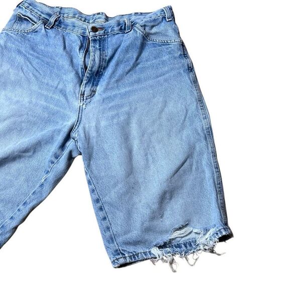 Y2K Dickies Relaxed Fit Jorts Jean Shorts Distressed 36 - Picture 3 of 7